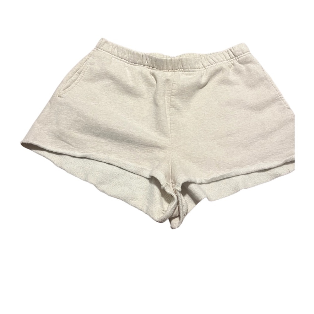 Wilfred Free Women's Raw Hem Cream Shorts